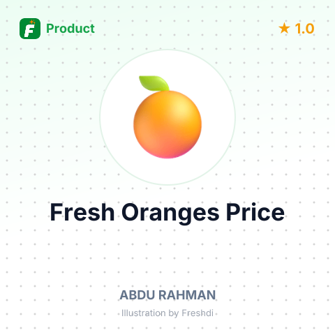 Fresh Oranges – summary card, no photo uploaded yet