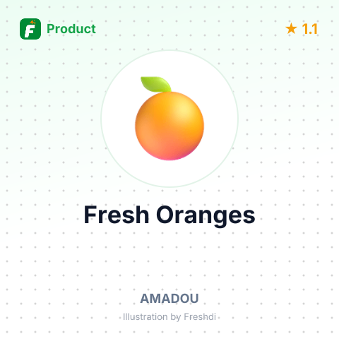 Fresh Oranges – summary card, no photo uploaded yet