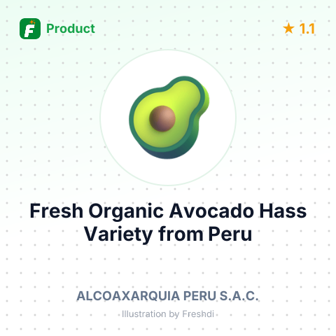Fresh Organic Avocado Hass Variety – summary card, no photo uploaded yet
