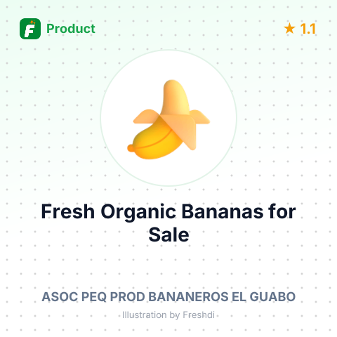 Fresh Organic Bananas – summary card, no photo uploaded yet