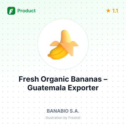 Fresh Organic Bananas – summary card, no photo uploaded yet