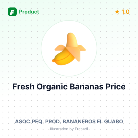 Fresh Organic Bananas – summary card, no photo uploaded yet