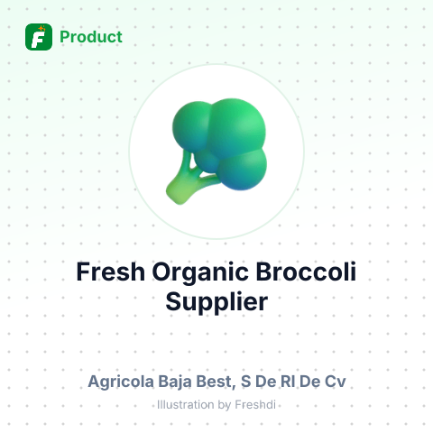 Fresh Organic Broccoli – summary card, no photo uploaded yet