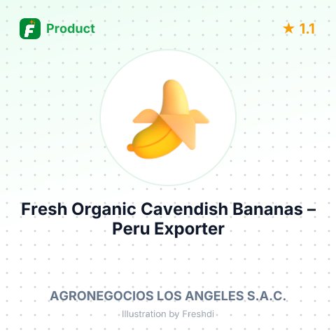 Fresh Organic Cavendish Bananas – summary card, no photo uploaded yet