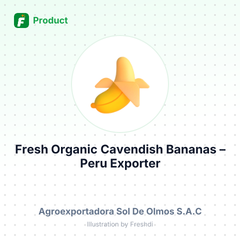 Fresh Organic Cavendish Bananas – summary card, no photo uploaded yet