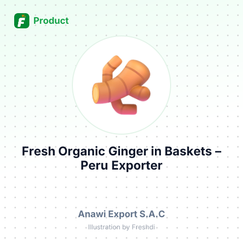 Fresh Organic Ginger in Baskets – summary card, no photo uploaded yet