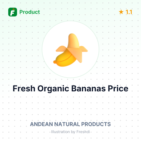 Fresh Organic Green Bananas – summary card, no photo uploaded yet