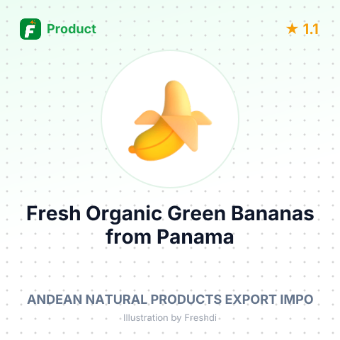 Fresh Organic Green Bananas – summary card, no photo uploaded yet