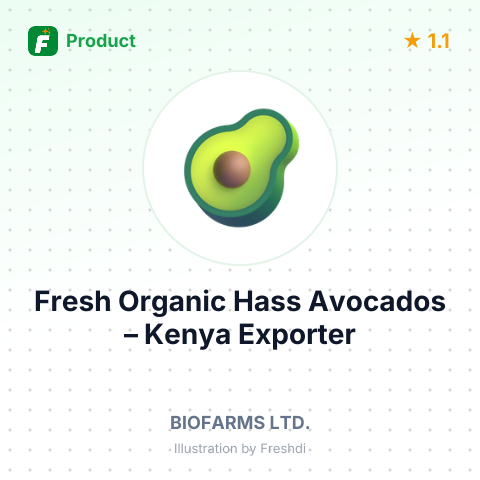 Fresh Organic Hass Avocados – summary card, no photo uploaded yet