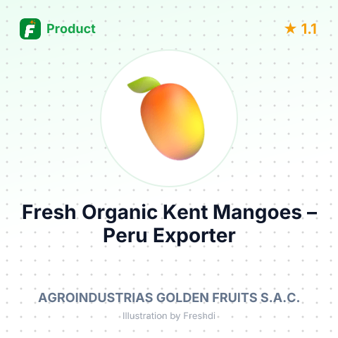 Fresh Organic Kent Mangoes – summary card, no photo uploaded yet