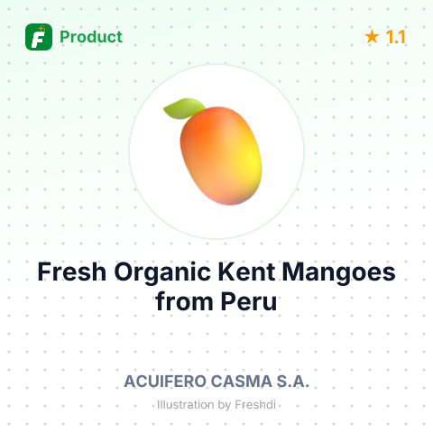 Fresh Organic Kent Mangoes – summary card, no photo uploaded yet