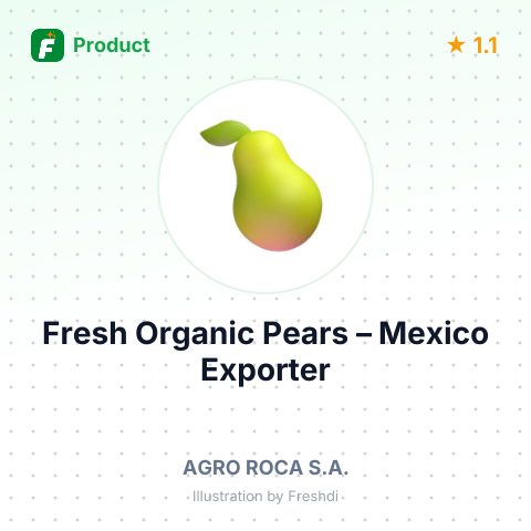 Fresh Organic Pears – summary card, no photo uploaded yet