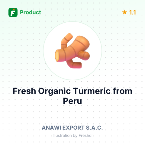 Fresh Organic Turmeric – summary card, no photo uploaded yet