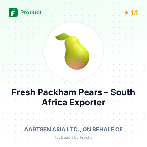 Fresh Packham Pears – summary card, no photo uploaded yet