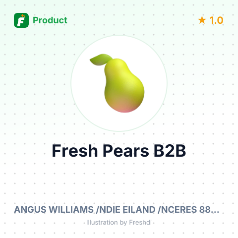 Fresh Pears – summary card, no photo uploaded yet