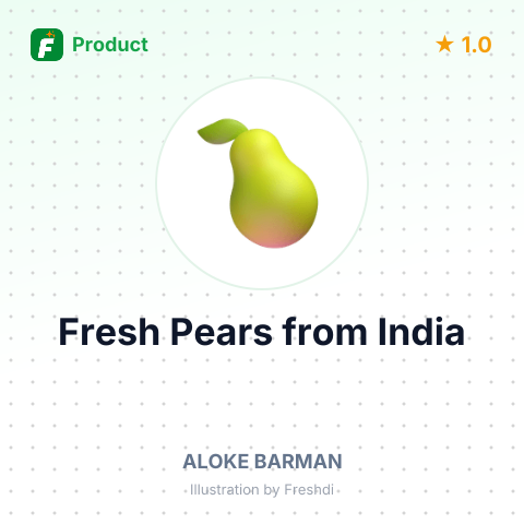 Fresh Pears – summary card, no photo uploaded yet