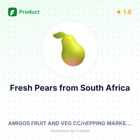 Fresh Pears – summary card, no photo uploaded yet