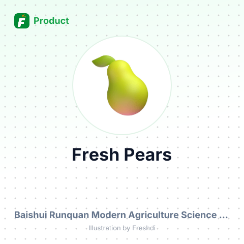 Fresh Pears – summary card, no photo uploaded yet