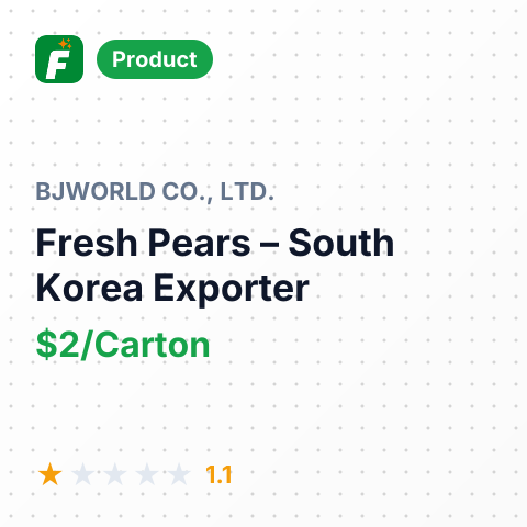 Fresh Pears – summary card, no photo uploaded yet