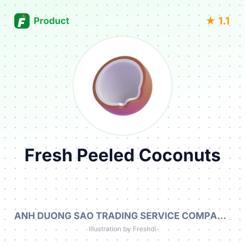 Fresh Peeled Coconuts – summary card, no photo uploaded yet