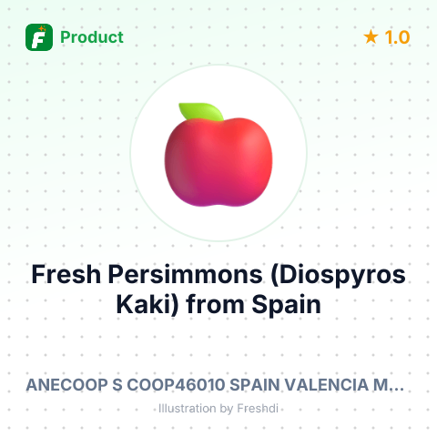 Fresh Persimmons (Diospyros Kaki) – summary card, no photo uploaded yet