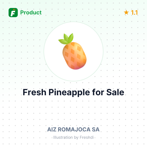 Fresh Pineapple – summary card, no photo uploaded yet