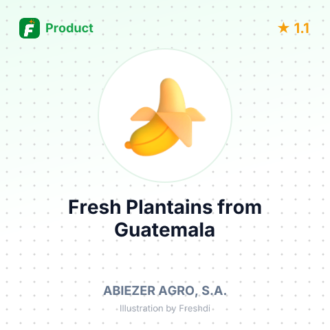 Fresh Plantains – summary card, no photo uploaded yet