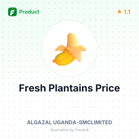 Fresh Plantains – summary card, no photo uploaded yet