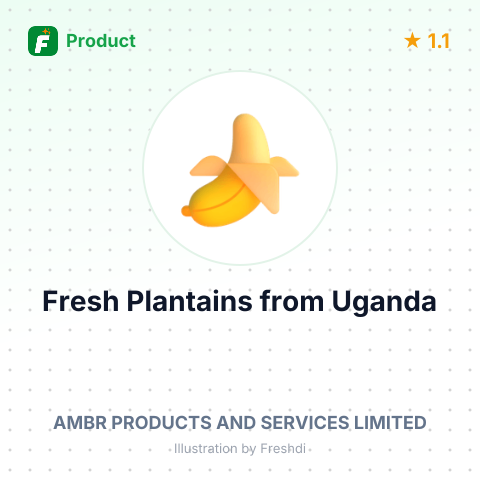 Fresh Plantains – summary card, no photo uploaded yet