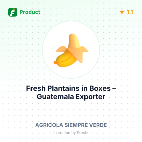 Fresh Plantains in Boxes – summary card, no photo uploaded yet