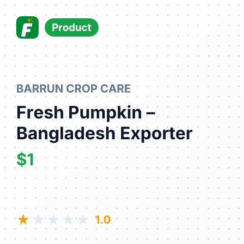 Fresh Pumpkin – summary card, no photo uploaded yet