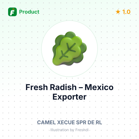Fresh Radish – summary card, no photo uploaded yet