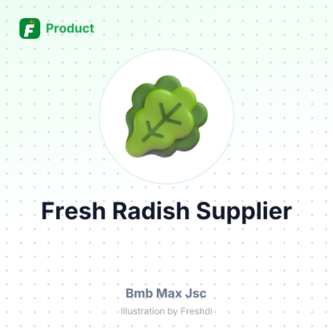 Fresh Radish – summary card, no photo uploaded yet