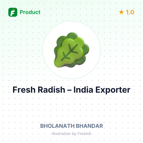 Fresh Radish – summary card, no photo uploaded yet