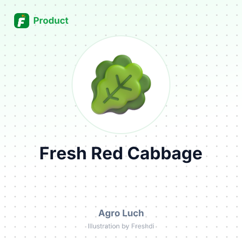 Fresh Red Cabbage – summary card, no photo uploaded yet