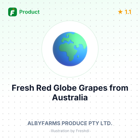 Fresh Red Globe Grapes – summary card, no photo uploaded yet
