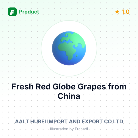 Fresh Red Globe Grapes – summary card, no photo uploaded yet