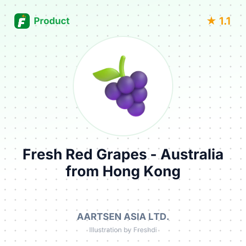 Fresh Red Grapes - Australia – summary card, no photo uploaded yet