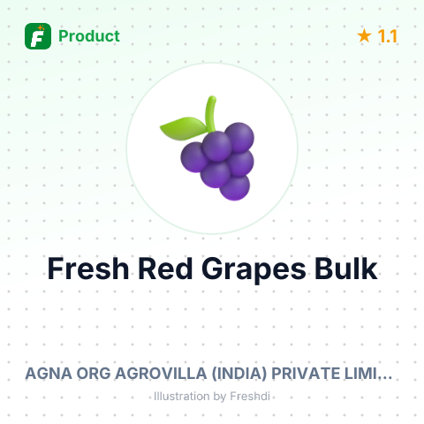 Fresh Red Grapes – summary card, no photo uploaded yet