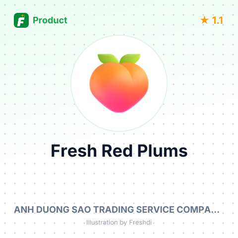 Fresh Red Plums – summary card, no photo uploaded yet