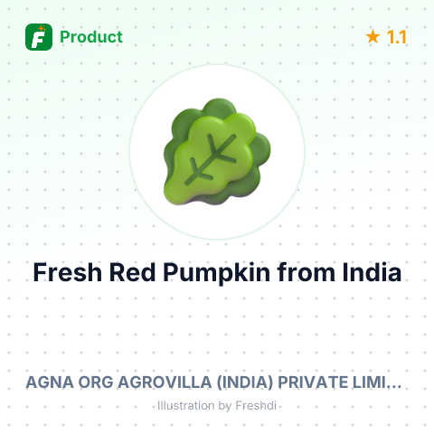 Fresh Red Pumpkin – summary card, no photo uploaded yet