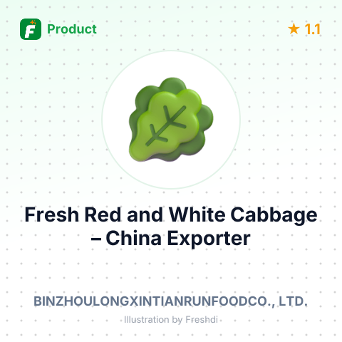 Fresh Red and White Cabbage – summary card, no photo uploaded yet