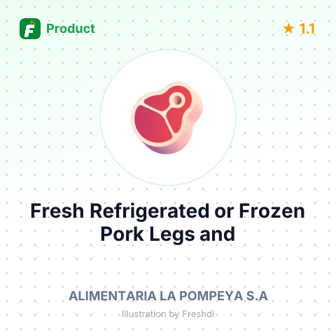 Fresh, Refrigerated or Frozen Pork Legs and Shoulders – product summary card, no photo uploaded yet