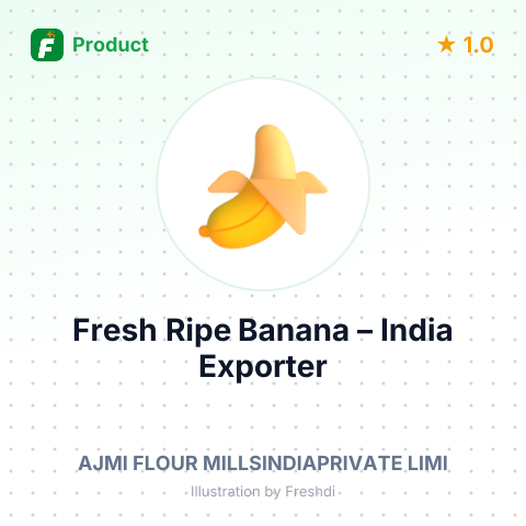 Fresh Ripe Banana – summary card, no photo uploaded yet