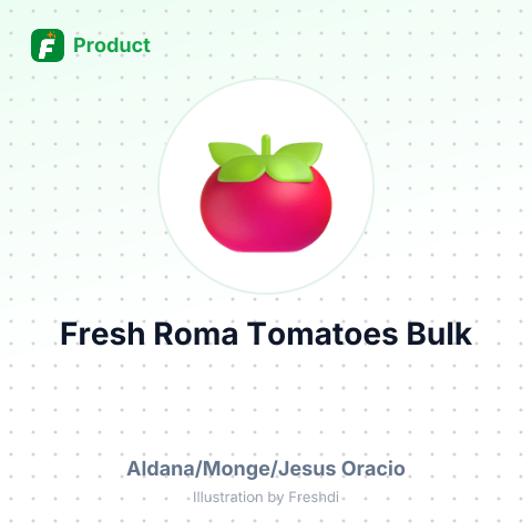 Fresh Roma Tomatoes – summary card, no photo uploaded yet