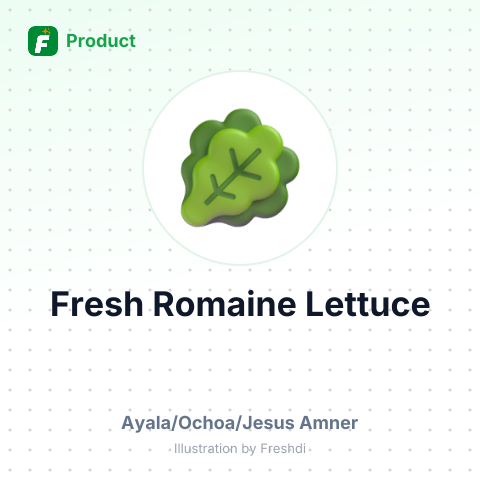 Fresh Romaine Lettuce – summary card, no photo uploaded yet