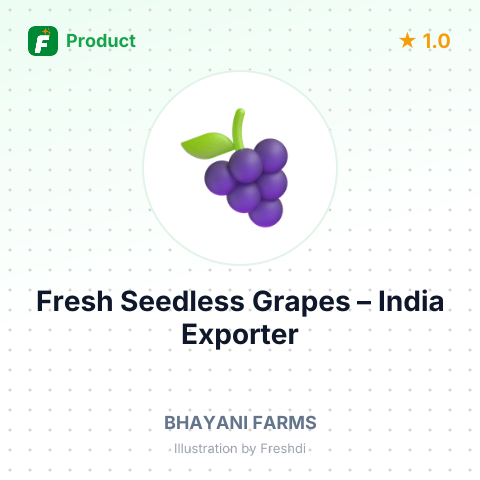 Fresh Seedless Grapes – summary card, no photo uploaded yet