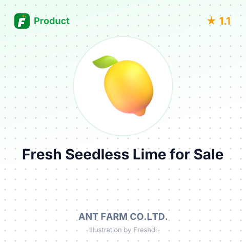 Fresh Seedless Lime – product summary card, no photo uploaded yet