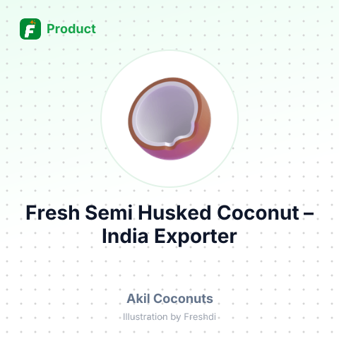Fresh Semi Husked Coconut – summary card, no photo uploaded yet