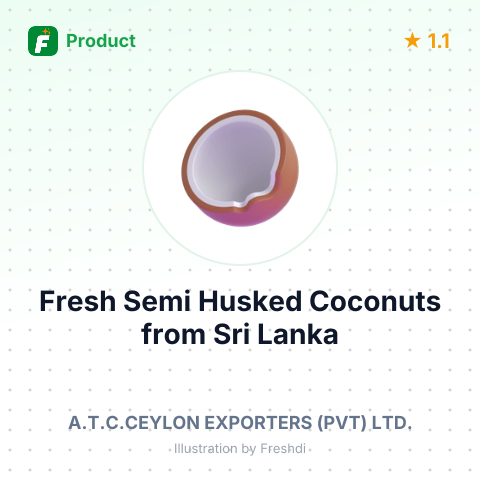 Fresh Semi Husked Coconuts – summary card, no photo uploaded yet